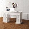 VidaXL Double Pedestal Desk White 140 X 48 X 80 Cm