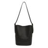 Niche design texture simple fashion hollow tote bag new fashion versatile bucket shoulder bag