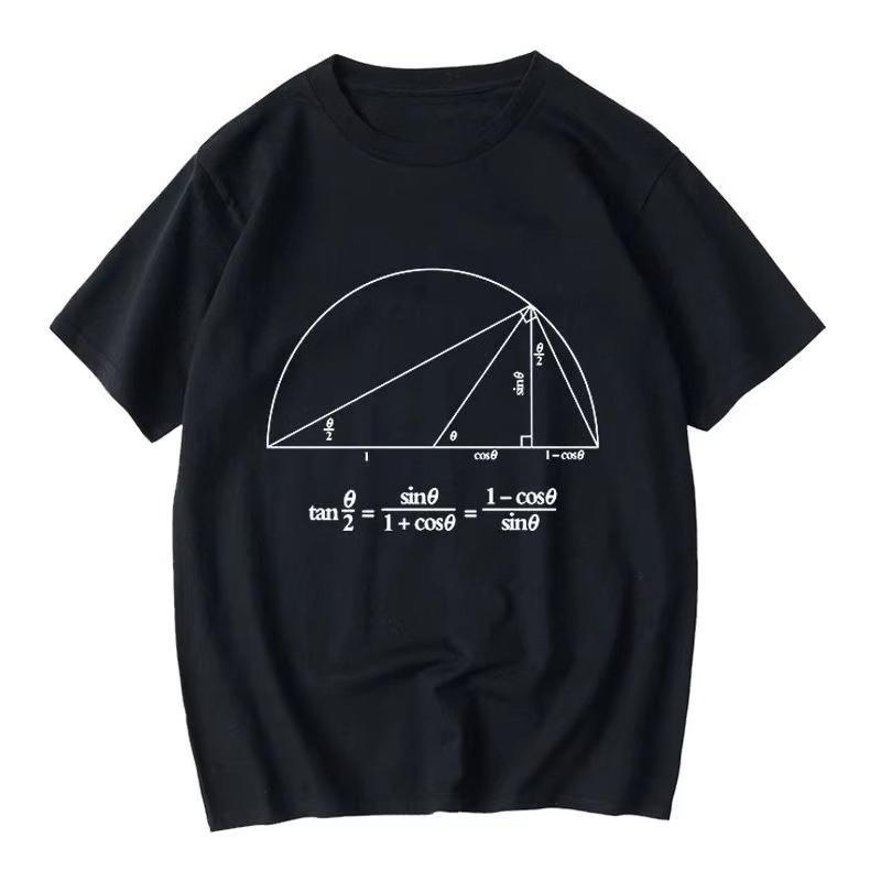 

Літо Нова Наука Математика Тригонометрична Функція Формула Футболка з коротким рукавом чоловіча жіноча Студент Бавовна Осінь і зима Спідня білизна 4XL