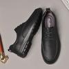 Fashion Men's Lace Up Oxford Shoes Outdoor Male Formal Dress Footwear Genuine Leather Casual Shoes Leisure Walk Shoes Sneakers