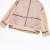 Women's Clothing Popular Color Matching Locomotive Style Fur Integrated Jacket