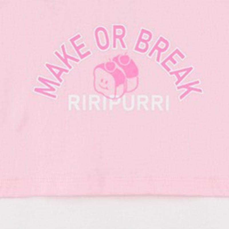 [lilipuri] Unique Crop Top And Bottom  Pink 
