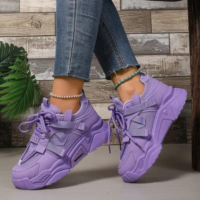 Mesh Women's Thick-soled Muffin Spring 2025 New Models with Small Height Increase Casual Women's Shoes