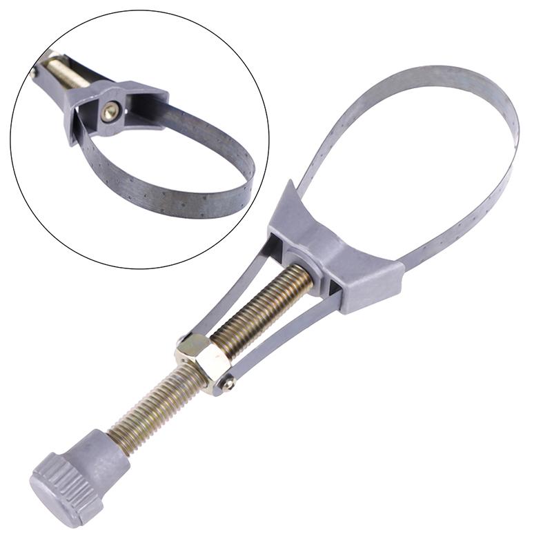 1Pc Aluminium Car Oil Filter Removal Metal Tool Strap Wrench Diameter Adjustable