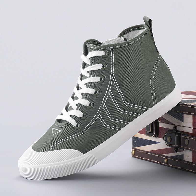 2026 Spring Women's Breathable High-Top Canvas Sneakers – Classic Versatile Casual Shoes