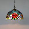 Nordic Rural Style Roses Tulip Chandelier Kitchen Dining Room Hallway Handmade Glass Chandelier Indoor Home Decor Lamp