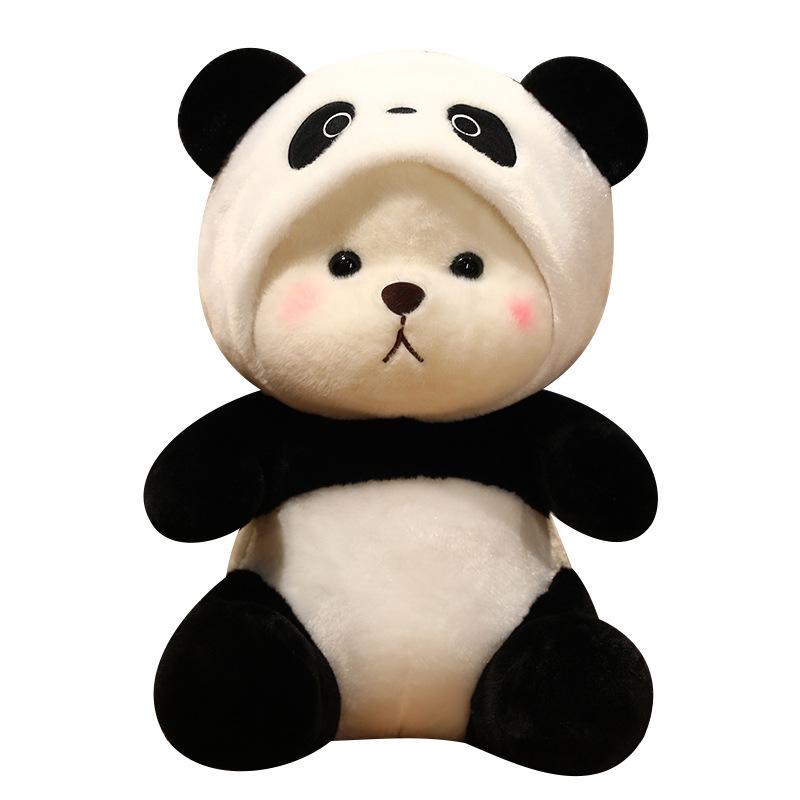 Internet Celebrity Bear Transforms Into Panda Plush Hug Toy - Large Sleep Pillow & Cloth Doll for Girls