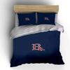 "Red Sox Logo On Navy Blue Background" Print Bedding Set Duvet Cover Pillowcases (1* Duvet Cover 2* Pillowcases Do Not Include Comforter)
