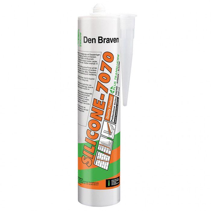 Mastic Silicone - DEN BRAVEN - 7070 Plus - Translucide - 300ml - Neutre Alcoxy