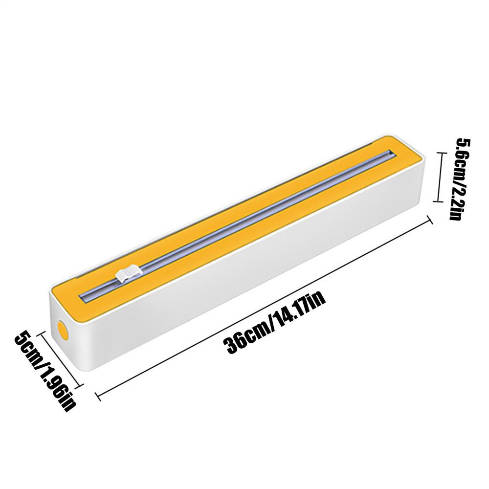 Aluminum Foil Dispenser With Cutter Cling Film Dispenser Sturdy Food Cling Film Cutter Space-Saving Storage with Two-Way Cutter