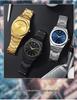 BESTWIN Men's Waterproof Quartz Watch with Butterfly Double Snap Closure