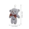SUPVOX 12-Piece Mixed Set of Cute Fluffy Bear Keychains with Straps for Graduations, Valentine's Day, Birthdays, Weddings, and Parties. Perfect As a