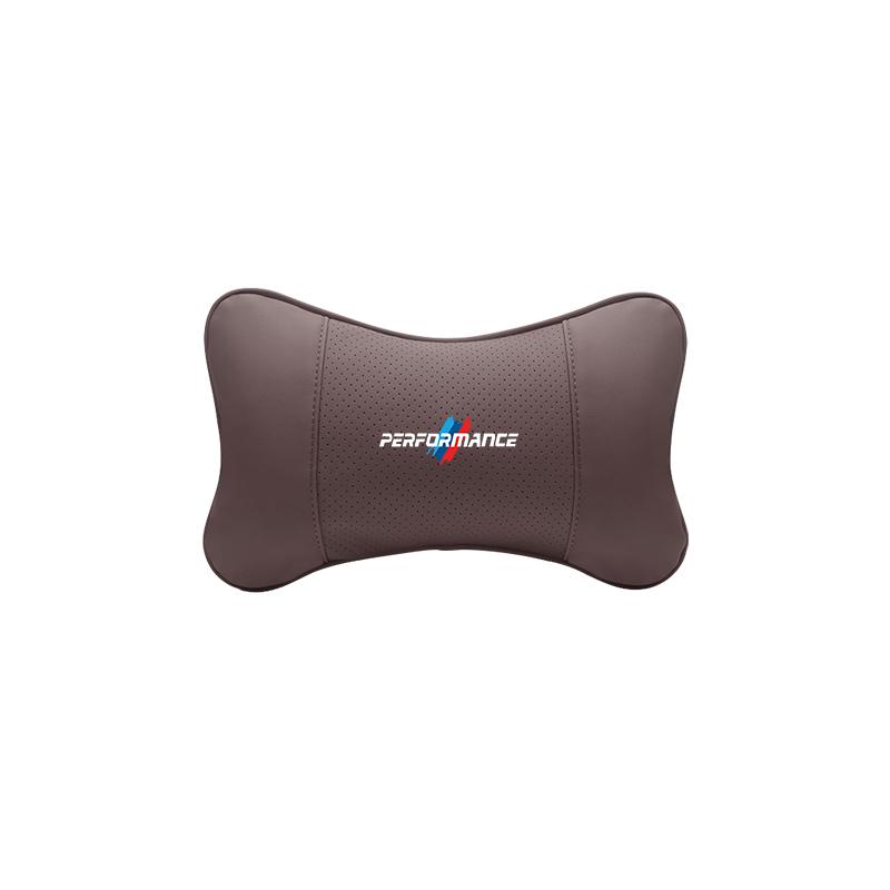 M logo Car Valve Cap Auto Seat Headrest Leather Neck Pillow Head Support For BMW X1 X2 X3 X5 X4 X6 X7 iX3 F20 F10 F07 E70 E46 FY6