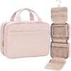 NISHEL Travel Toiletry Bag for Women, Portable Hanging Makeup Organizer | for Travel-Sized Shampoo, Conditioner, Brushes Set, Makeup Accessories,