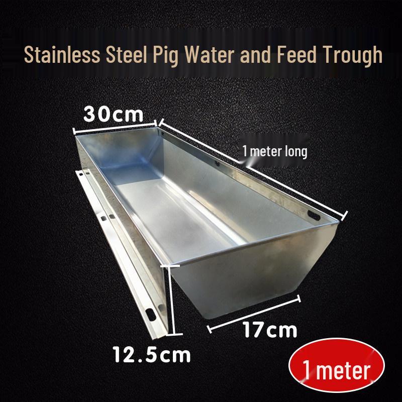 Thickened Stainless Steel Pig Feeder for Nurseries and Fattening