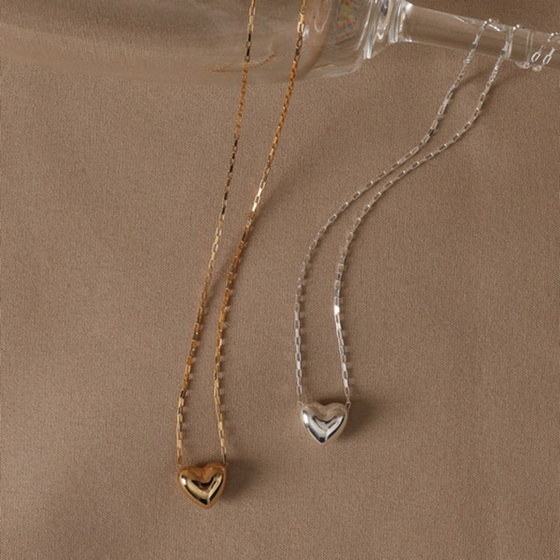 Ozel Silver925 Romantic Heart Pendant Necklace PS151N