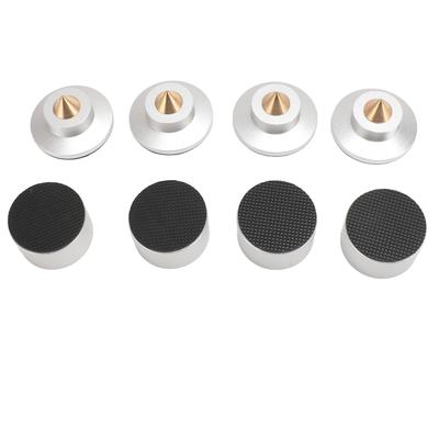 4 Adet Hoparlör İzolasyon Ayak Pedi Alüminyum Alaşımlı Şok Emici Hoparlör Çivi Pedi Subwoofer için
