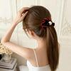 Korean Retro Pearl Hair Tie: Non-Damaging Wood Ear Style for Low Ponytails
