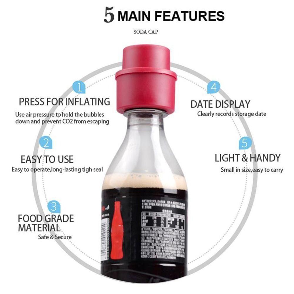 1 ks Uzavírač šumivých nápojů Vzduchotěsný šetřič nápojů Nové víčko na sodu Udržovač sycení