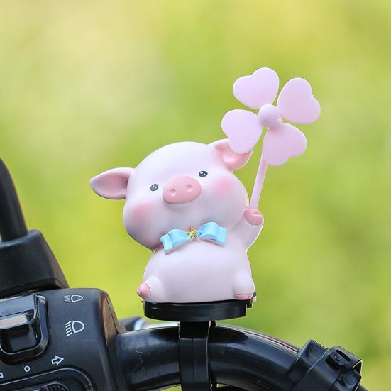 Bike Animal Decoration with Rotating Windmill Adorable Appearance Waterproof Animal Figurine Bicycle Accessories