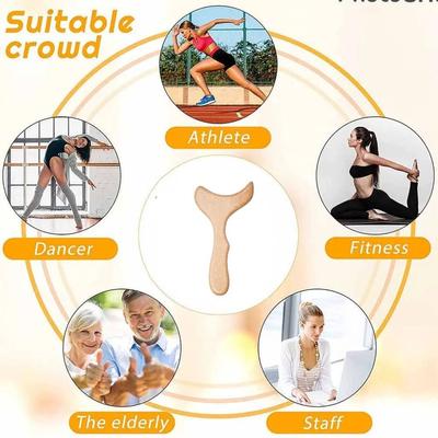 Instrumente din lemn pentru masaj corporal, pentru ameliorarea durerii, Gua Sha, anticelulitic, terapie cu lemn columbian, bărbați, femei