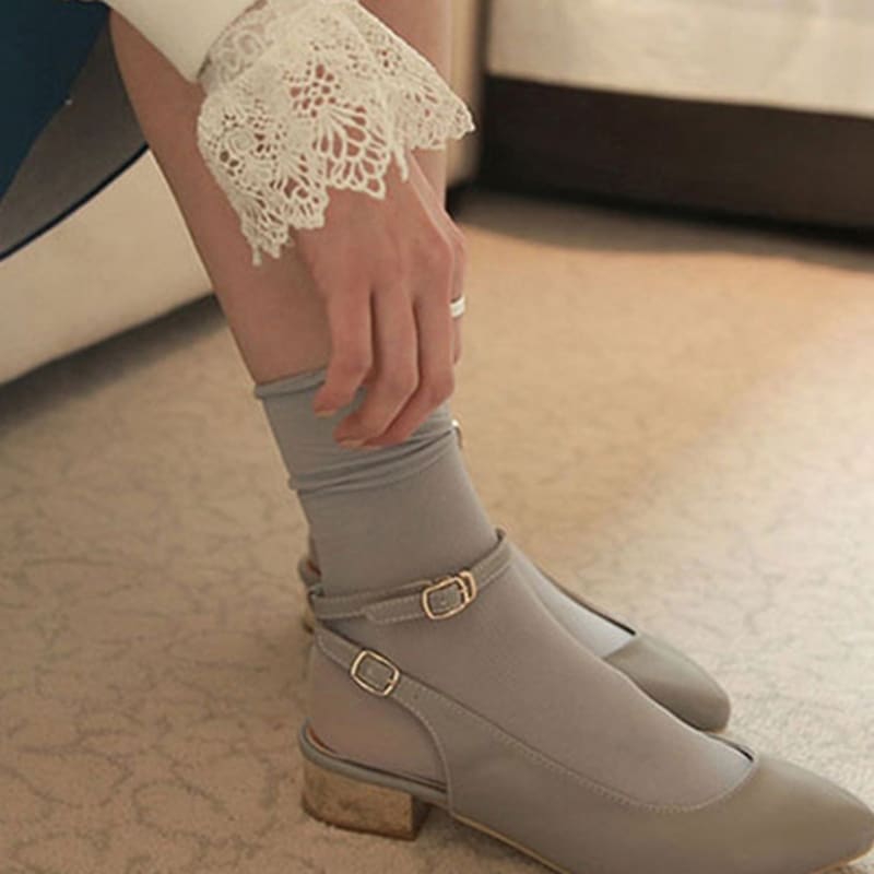 ANGEL SOCKS 2-piece set_1204 tube cotton socks