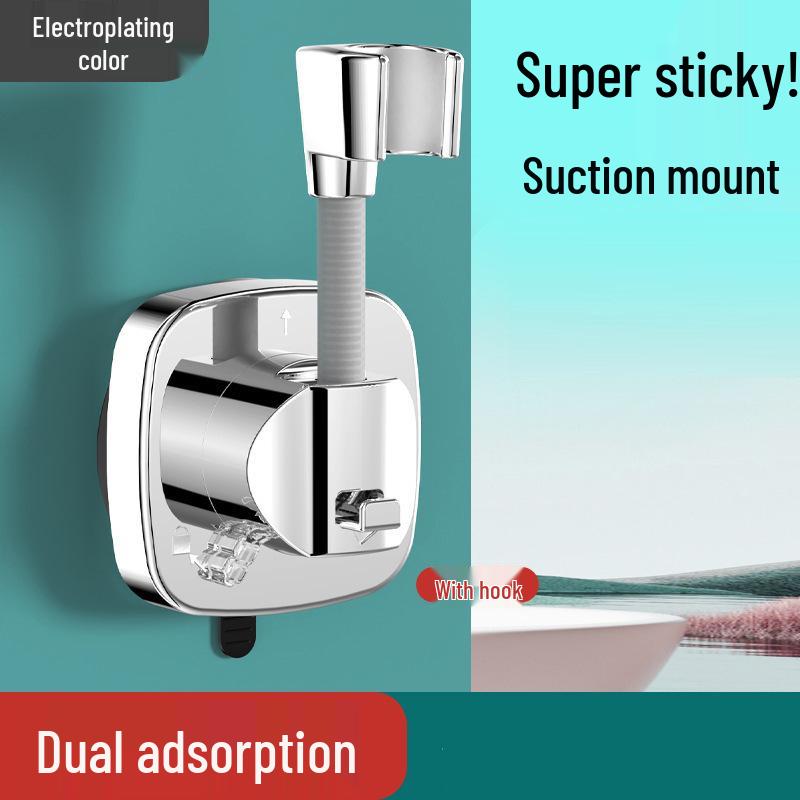Adjustable Punch-Free Suction Cup Shower Head Holder - Secure & Versatile Bathroom Solution