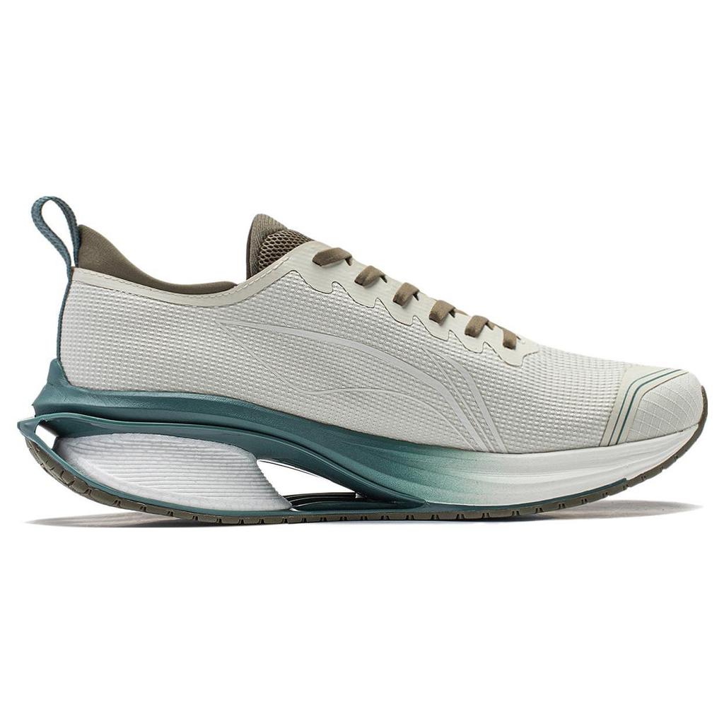 New LiNing WuShi 5S 3.0 Cushioning Anti Slip And Wear Resistant Low Top Running Shoes Men's White Green ARST051-1