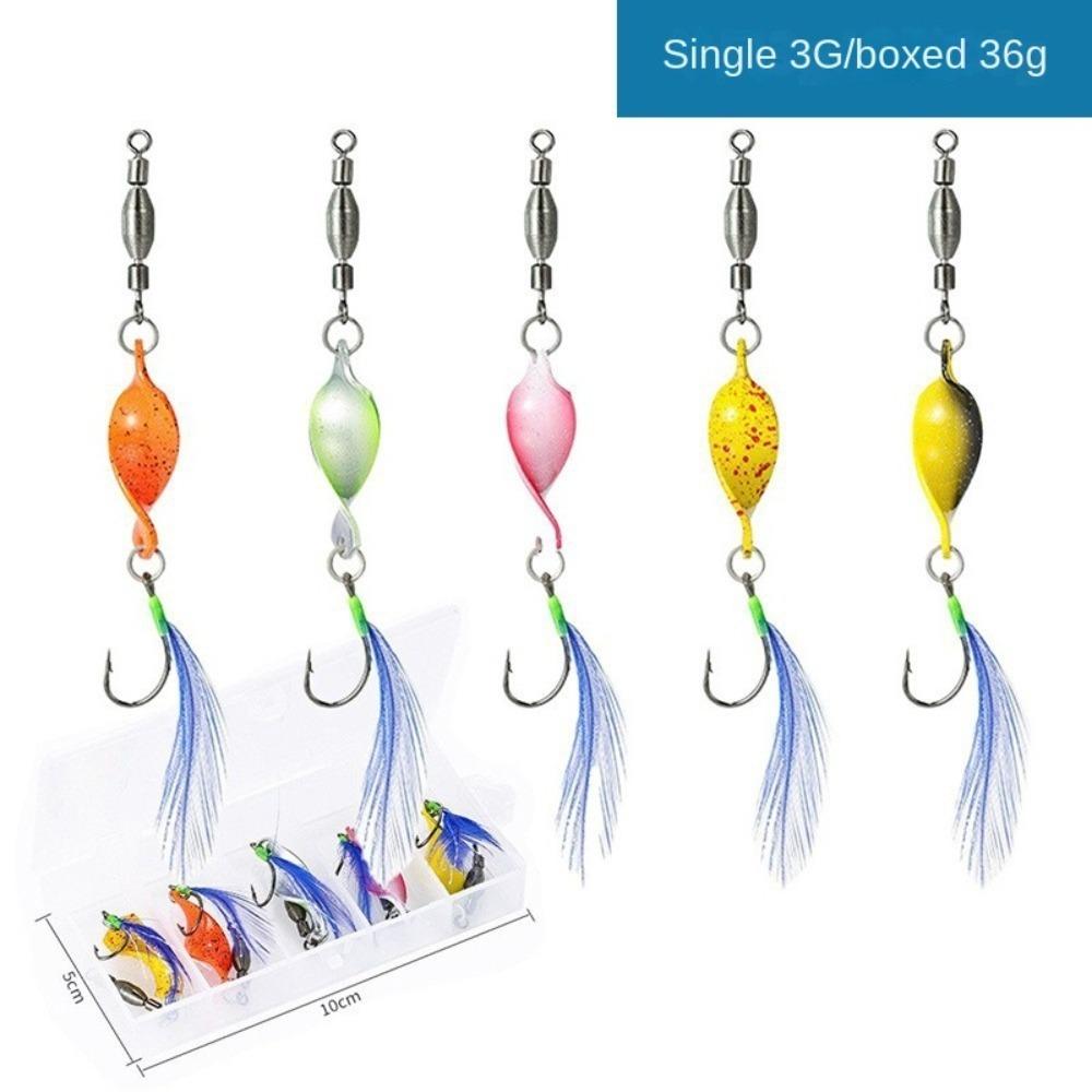 5pcs Sequin Spoon Metal Wobbler Spinner Bait Sequins Crank Bait 2025 Rotating Spinner Spoon