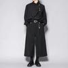 Men's Retro French-Style Stand-Up Collar Irregular Shirt