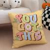 Cartoon sunflower Cushion Cover Linen Pillow Case Soft Breathable Protective Couch Room Decoration