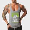 Men's European Size Elastic Cotton Sports Vest for Fitness & Bodybuilding