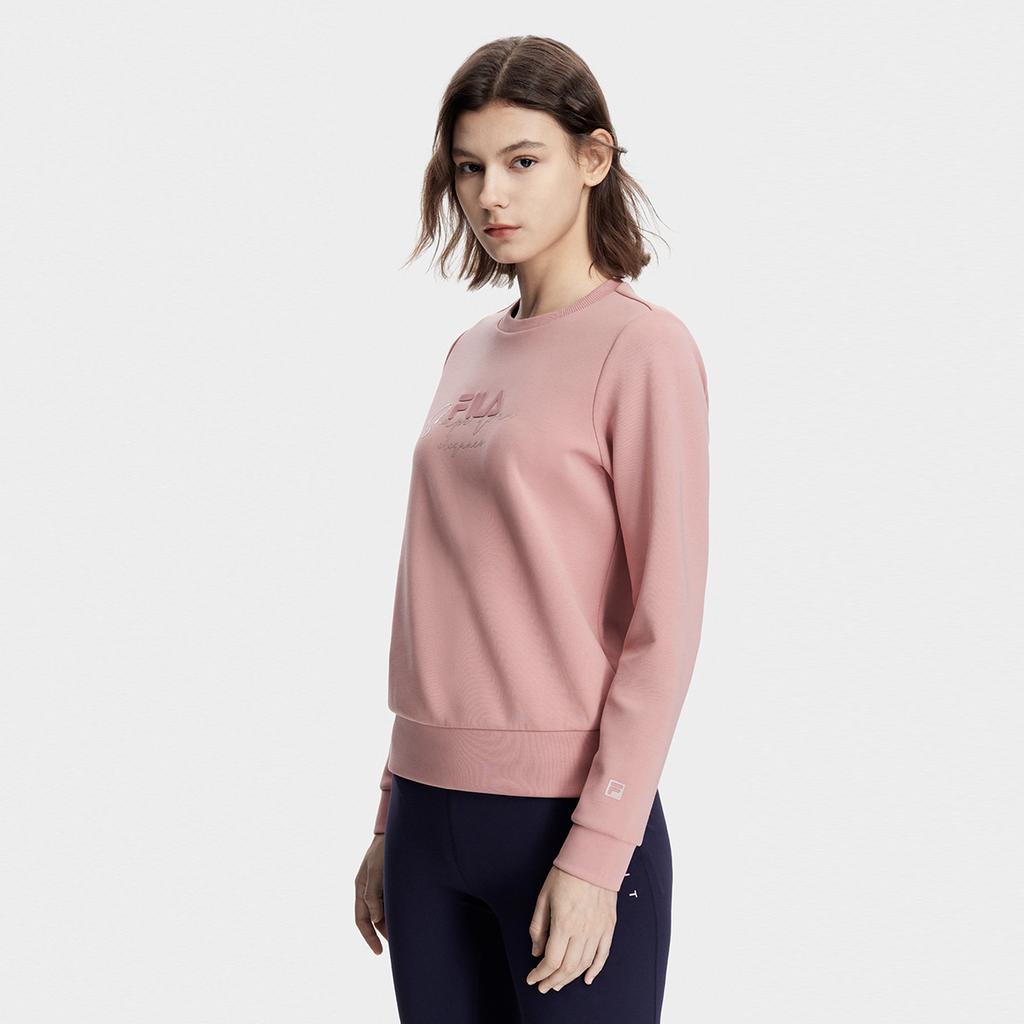 New FILA Sweatshirt Women's Dark Rose Red A11W341205FWI