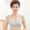 Jiao Fei Lace Wireless Front-Opening Vest-Style Sleep Bra for Middle-Aged and Elderly Women