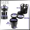 Cup Holder for Car Holds Beverage Coffee Instant Center Console 4-in-1 Interior, Non-Slip, Cans, Cups, Noodles,