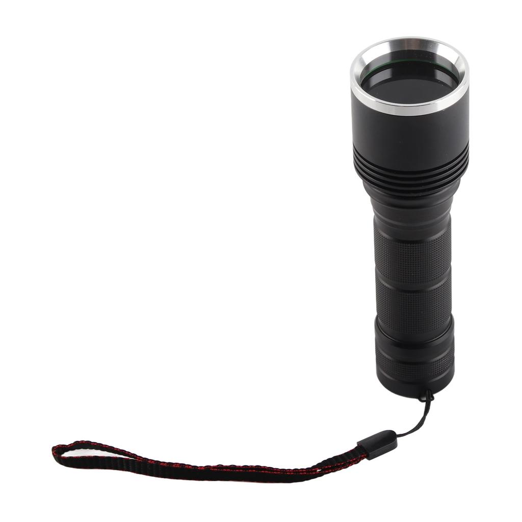 UV Flashlight LED 365nm Blacklight Torch Aluminium Alloy Shell Ultraviolet Flashlight 40W 1800mW
