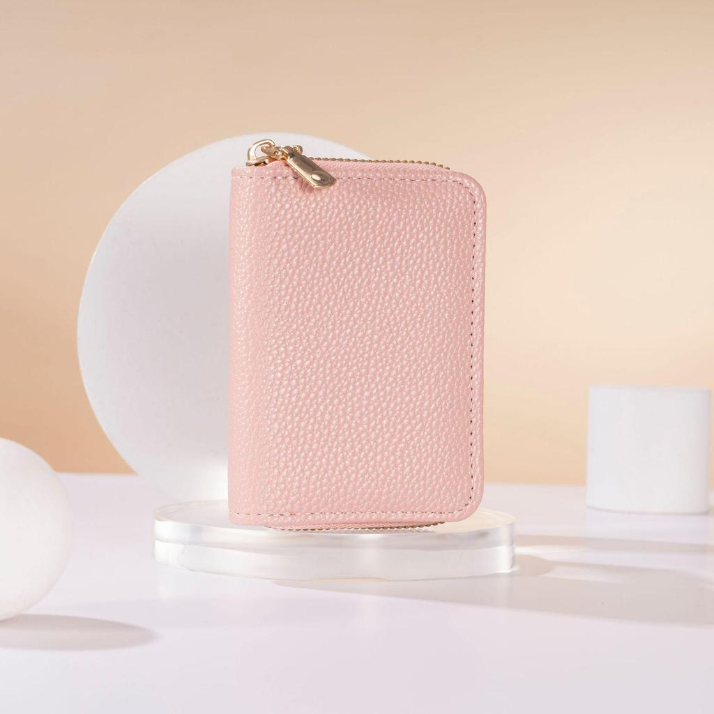 Women's & Men's Large Capacity Anti-Demagnetization Accordion Card Holder with Multi-Card Slots and ID Clip