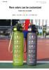 1000ml Large Capacity Tritan Sports Water Bottle with Handle for Fruit Tea