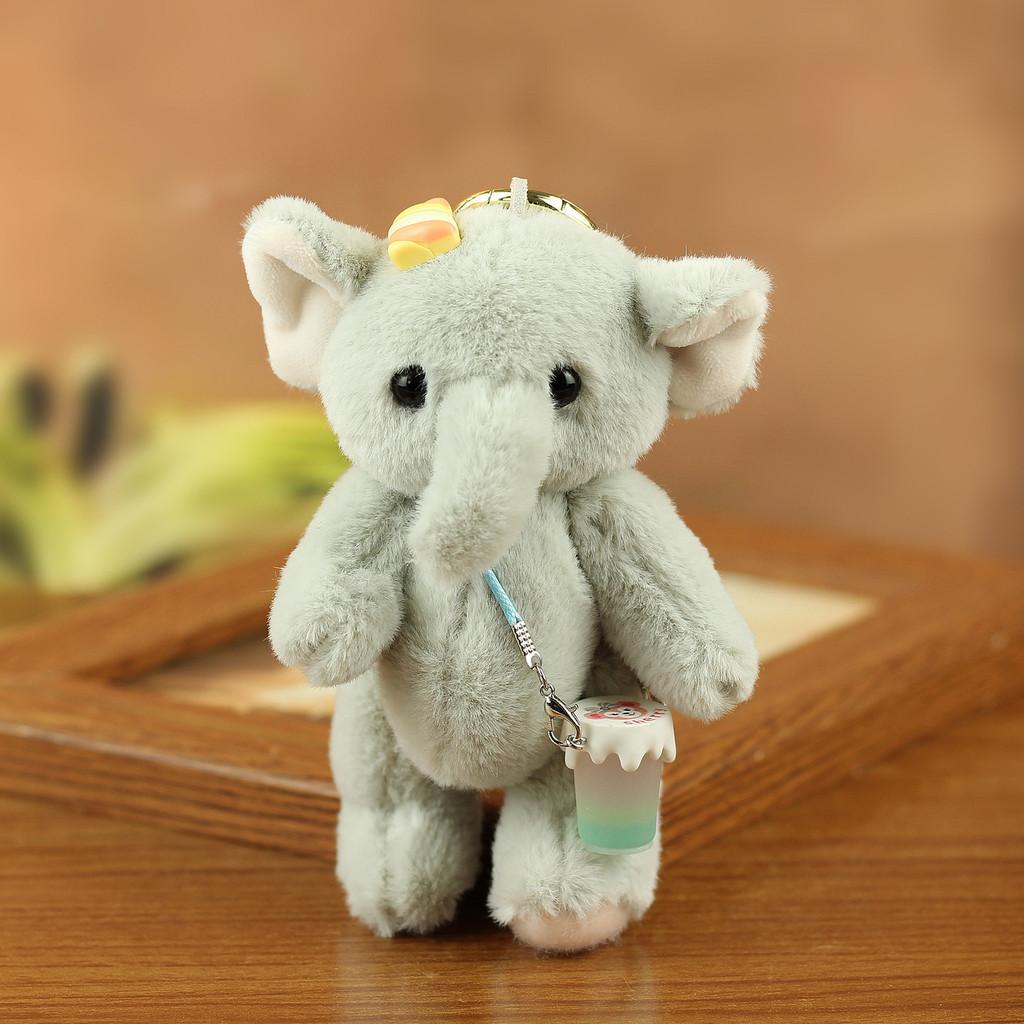 Cute Elephant Plush Keychain With Movable Joints For Bag Decoration And Gift Ideas