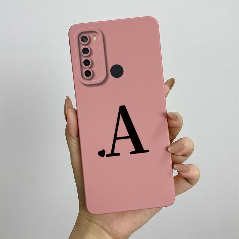 For Xiaomi Redmi Note 8 Case Redmi Note 8T Cover Redmi Note 8 Pro Cases Luxury Letters Square Phone Case Shockproof Back Cover
