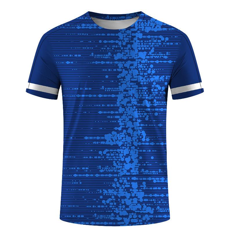 Men's Casual Sports Tops 3D Digital Printed Loose Short Sleeve Round Neck T-Shirt