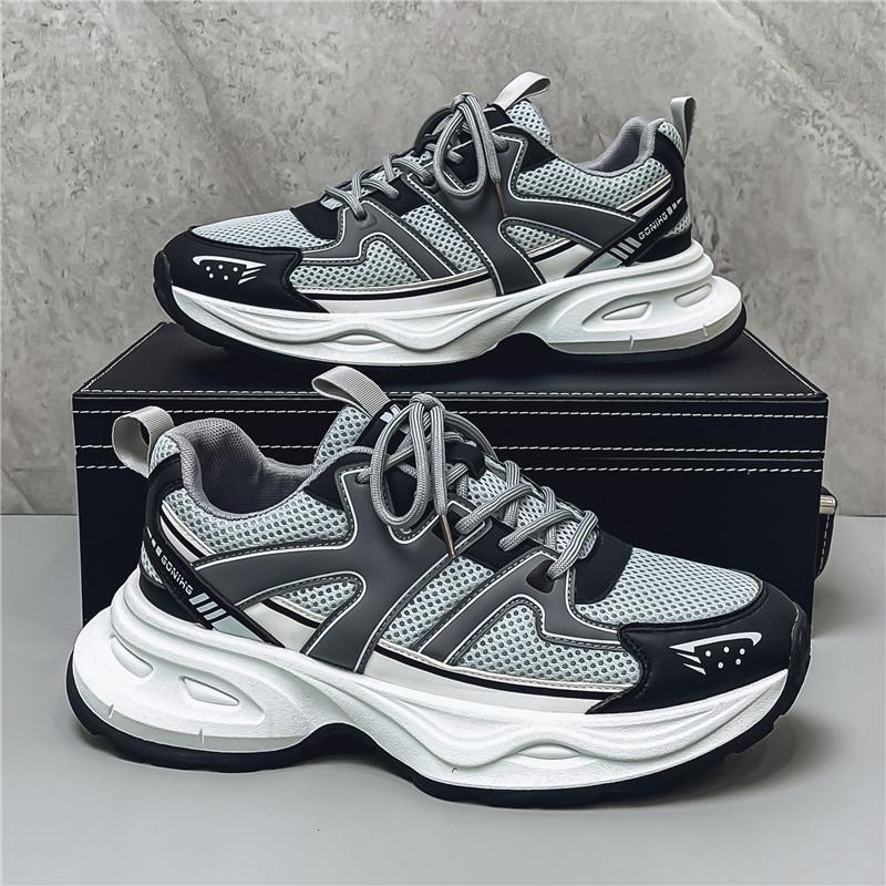 Men's shoes new autumn breathable casual versatile sports shoes youth lightweight platform dad shoes