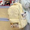 Mädchenrucksack mit gestickter Schleife und Nylon für die Schule