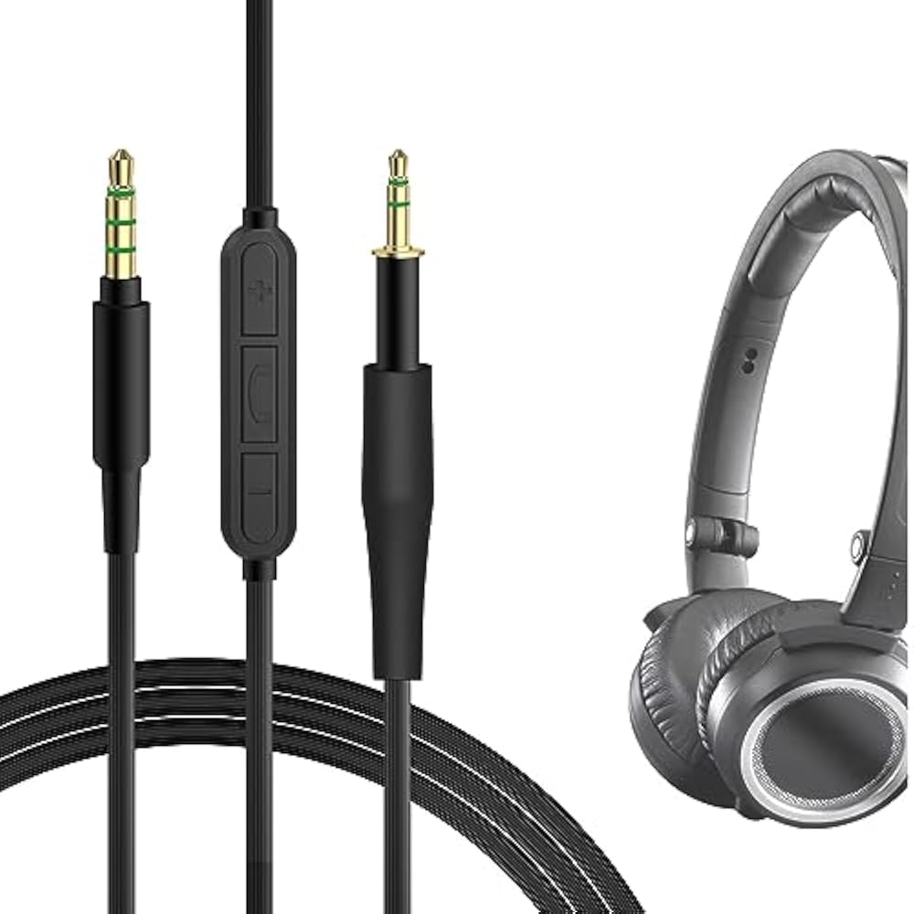 Geekria Cable Compatible Audio Cord Arker Game AKG K451, K452, Q460, K480, K450 Headphone Cable, ...