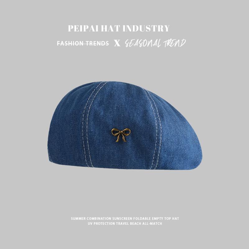 Beret female versatile Korean face small painter hat literary temperament fashion newsboy hat