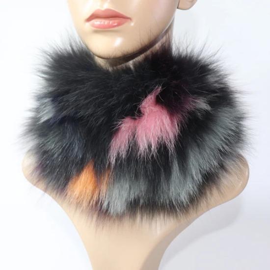 Nowy Szalik z Prawdziwego Futra Lisiego Opaski Futrzane Kobiety Zima Szaliki z Futra Lisiego Luksusowy Ocieplacz na Szyję Dobra Elastyczność Naturalne Futrzane Mufki