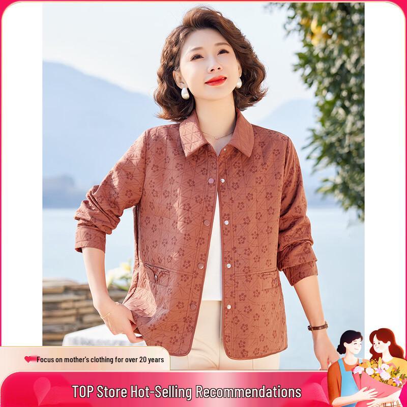 

Pasite Women s Floral Print Lapel Jacket 2XL