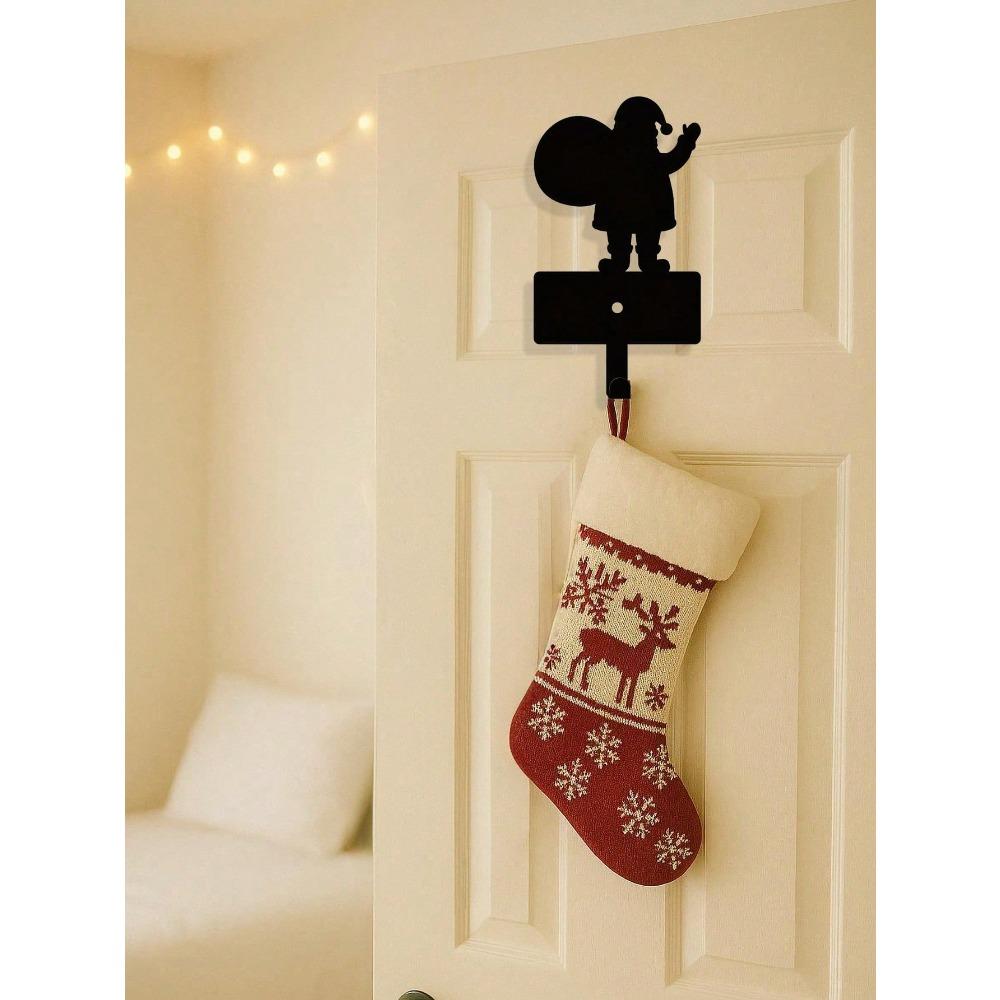 Durable Black Iron Mug Hanger For Wall, Christmas Gift Hook, Key Holder, Ornament Display, Holiday Home Decor For Indoor Use