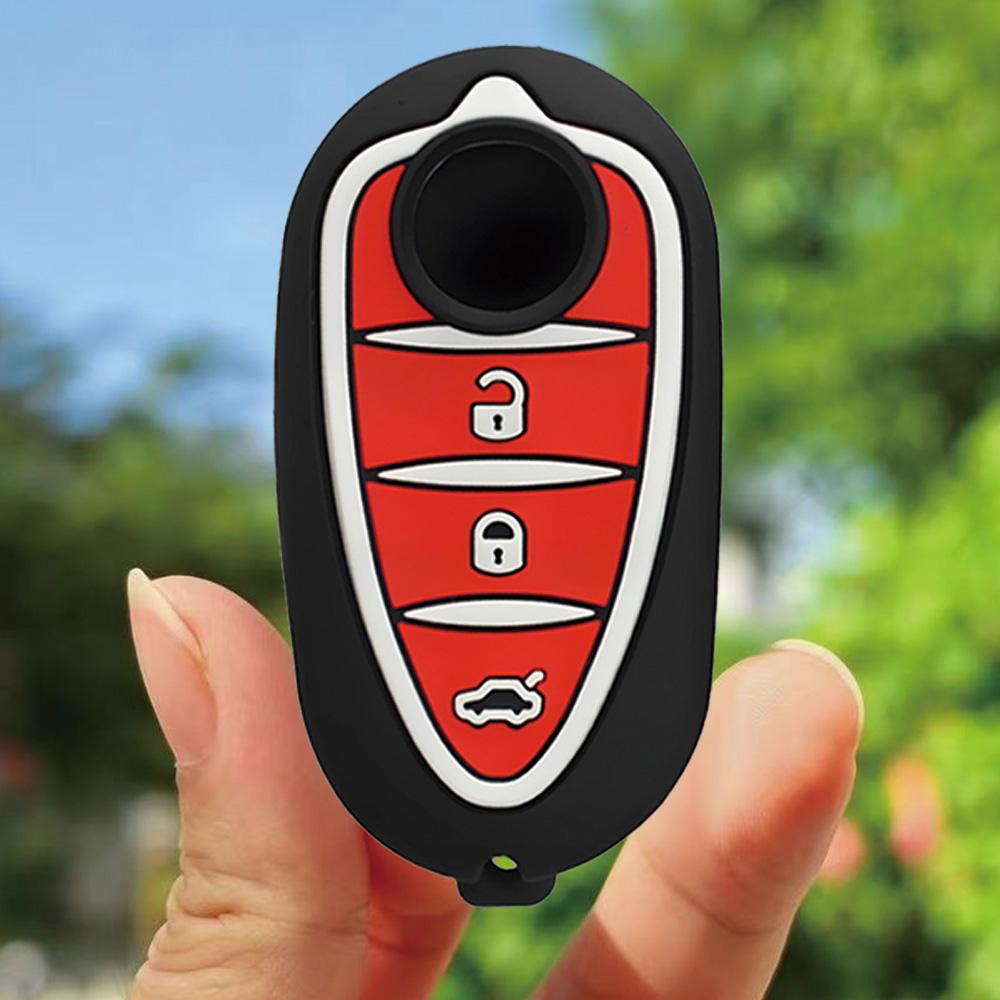 New 3 Button Silicone Car Key Cover Case for Alfa Romeo Mito Giulietta GTO 159 GTA 4C Remote Auto Key Shell Protection Cover