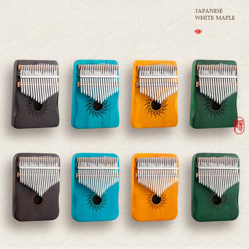 Hluru Kalimba 17 21 Key Kalimba Finger Piano Solid Maple Wood Kalimba Thumb Piano Keyboard Musical Instrument Mbira For Beginner